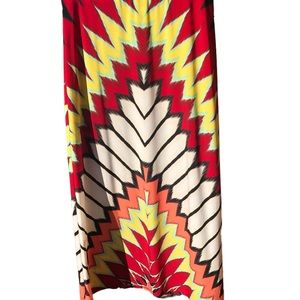 ECI New York Colorful Abstract Skirt  Size L